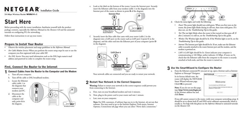 NETGEAR WGR614 installation guide