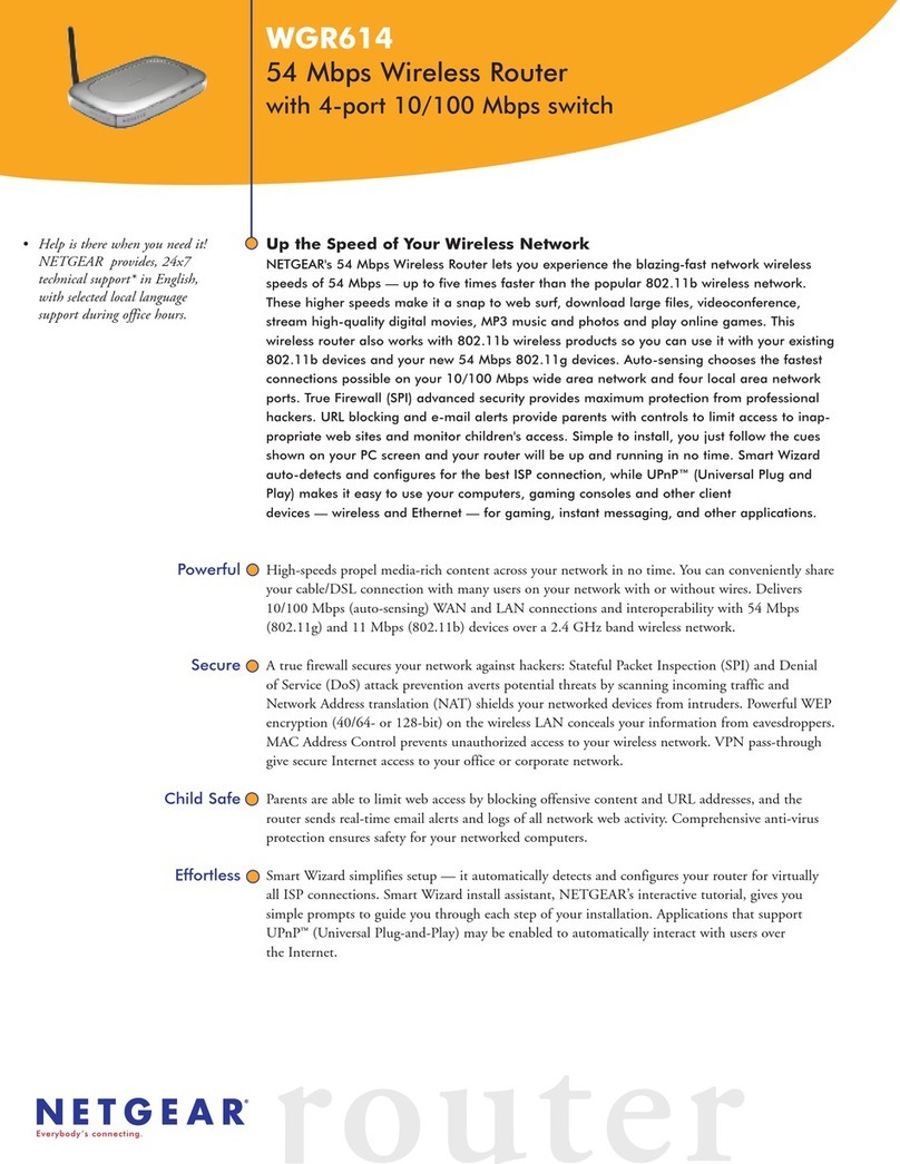 NETGEAR WGR614 User manual