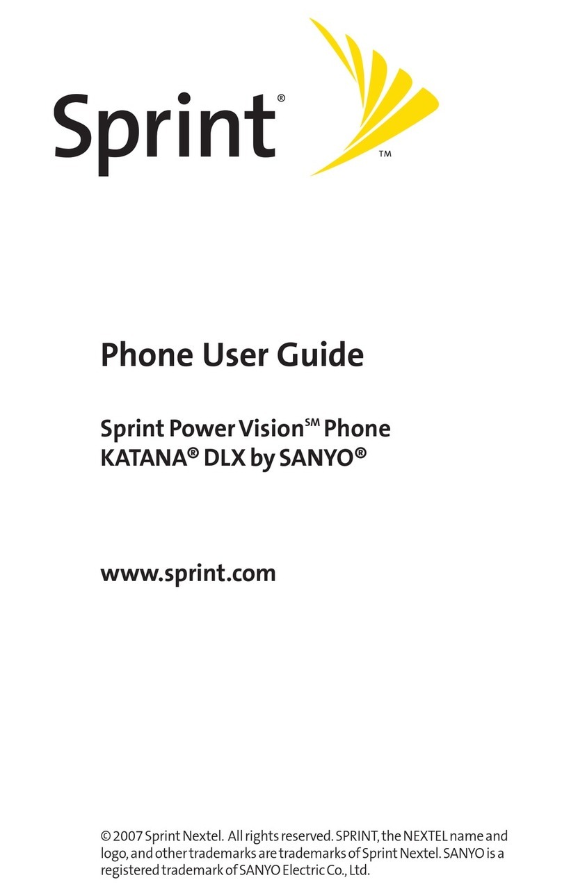 Sanyo SCP-8500KDLXPI - Katana DLX Cell Phone 32 MB User manual