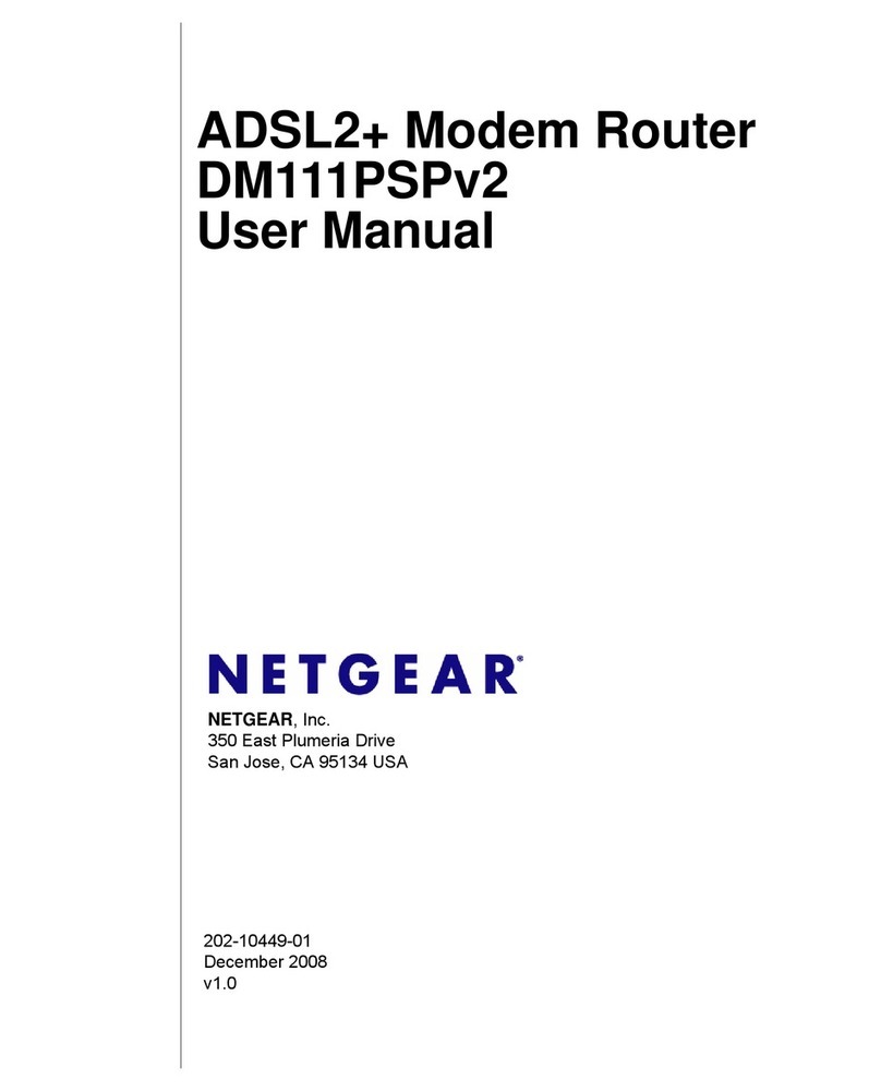 NETGEAR DM111PSP - ADSL2+ Ethernet Modem User manual