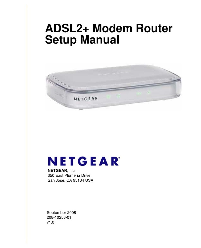 NETGEAR DM111P - ADSL2+ Ethernet Modem Setup manual