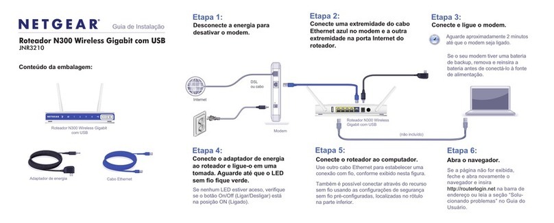 NETGEAR JNR3210 Guia de instalação