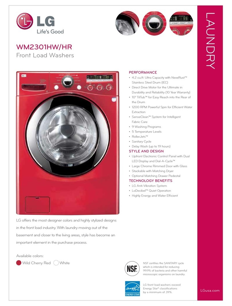LG WM2301HR User manual