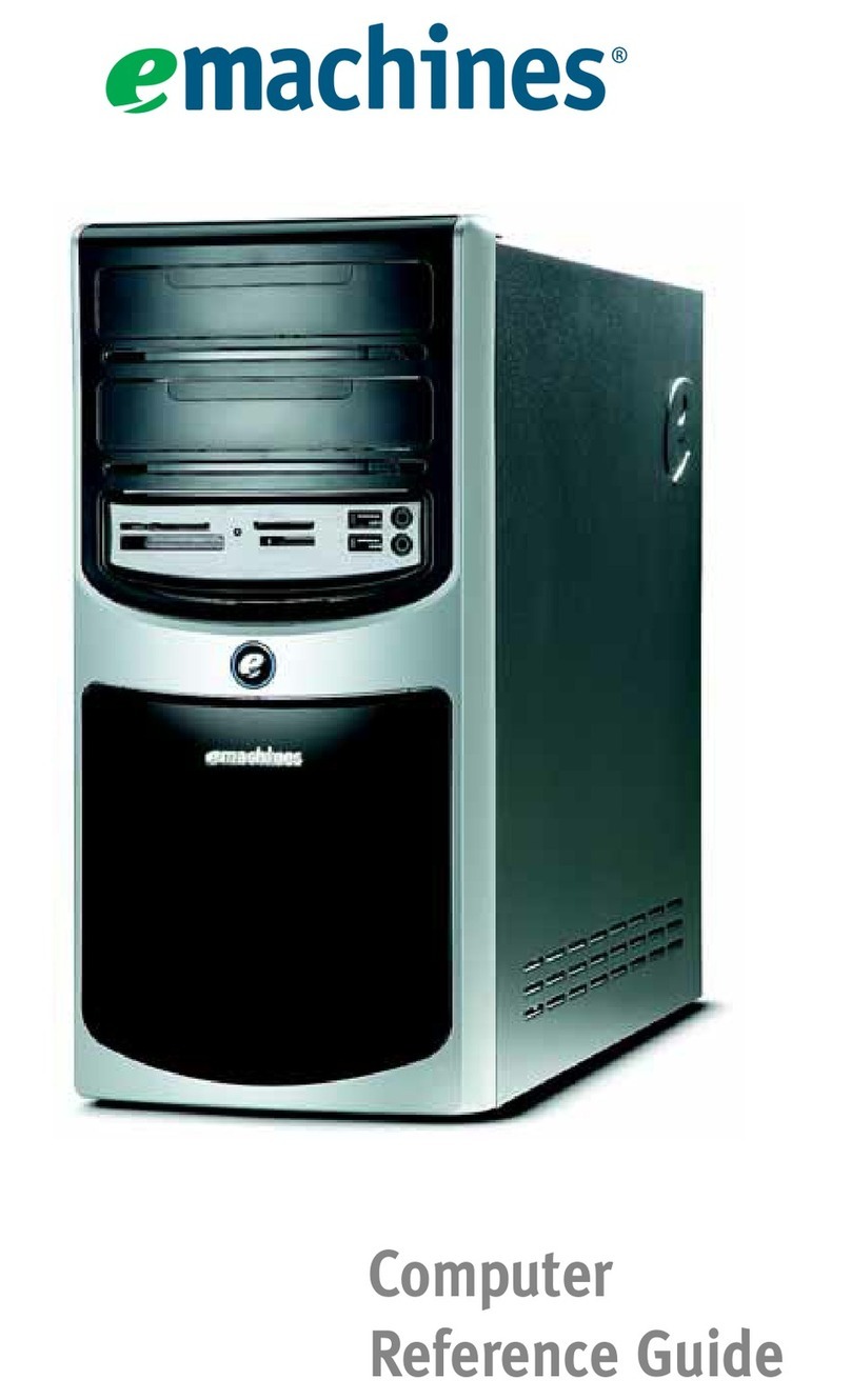 eMachines W3650 reference guide