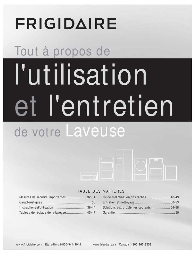 Frigidaire FAFW3801LB l'utilisation et l'entretien