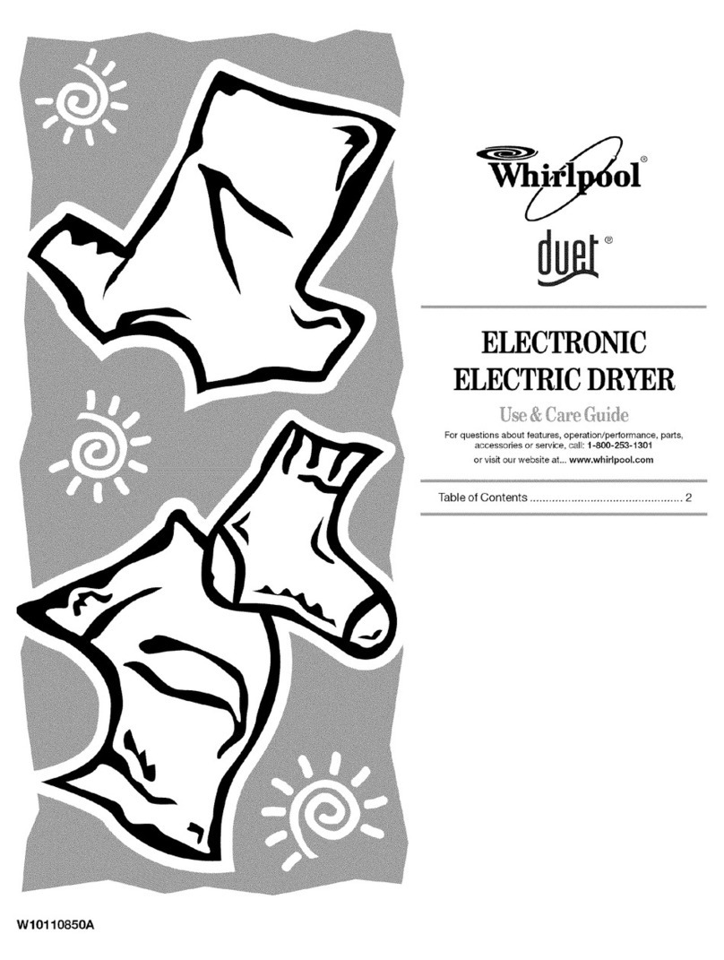 Whirlpool WED9400ST Use and care guide