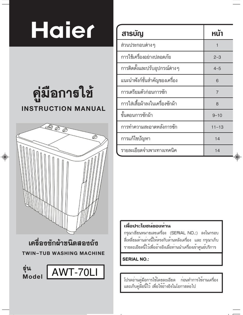 Haier AWT-70LI User manual Haier AWT-70LI User manual