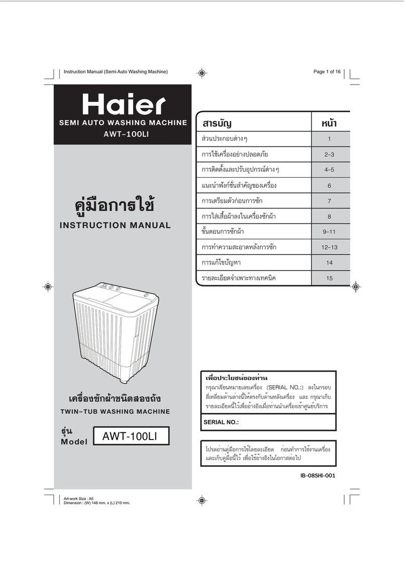 Haier AWT-100LI User manual