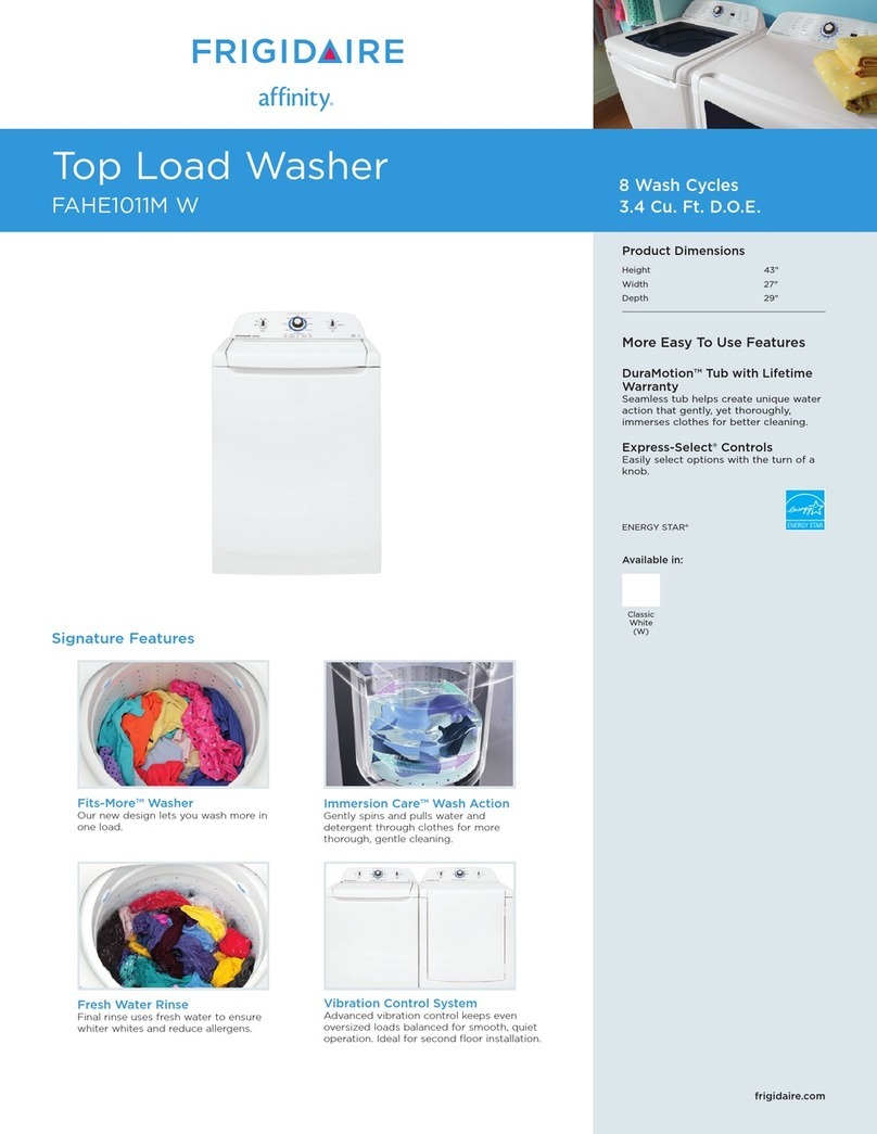 Frigidaire FAHE1011MW User manual