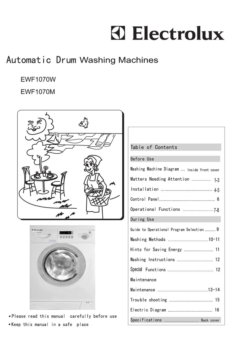 Electrolux EWF1070W user manual