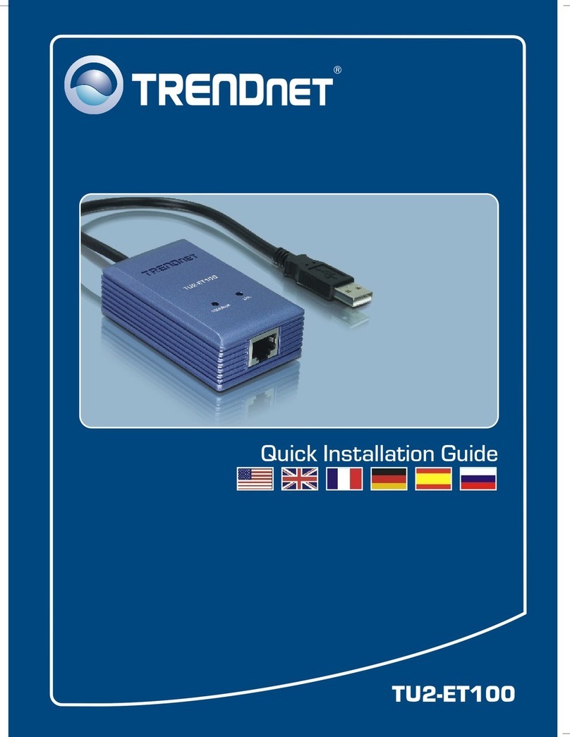 TRENDnet TU2-ET100 User manual