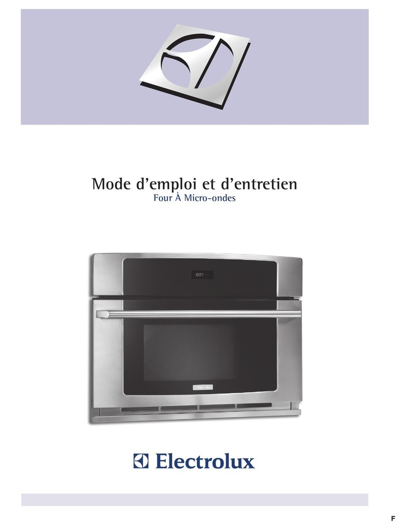 Electrolux EW27MO55HS - 1.5 Cu Ft 900W Microwave User manual