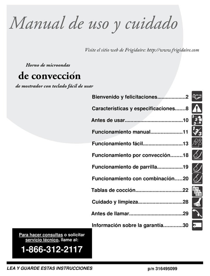 Frigidaire FFCT1278LS Manual de uso y cuidado