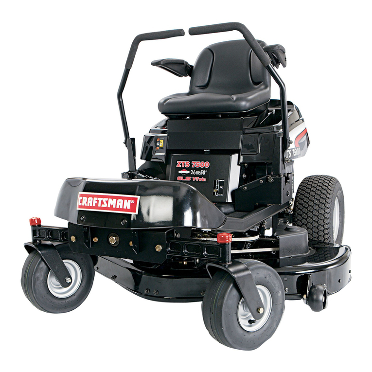 Craftsman 28790 - 26 HP 50 in. Zero Turn Tractor Mower User manual