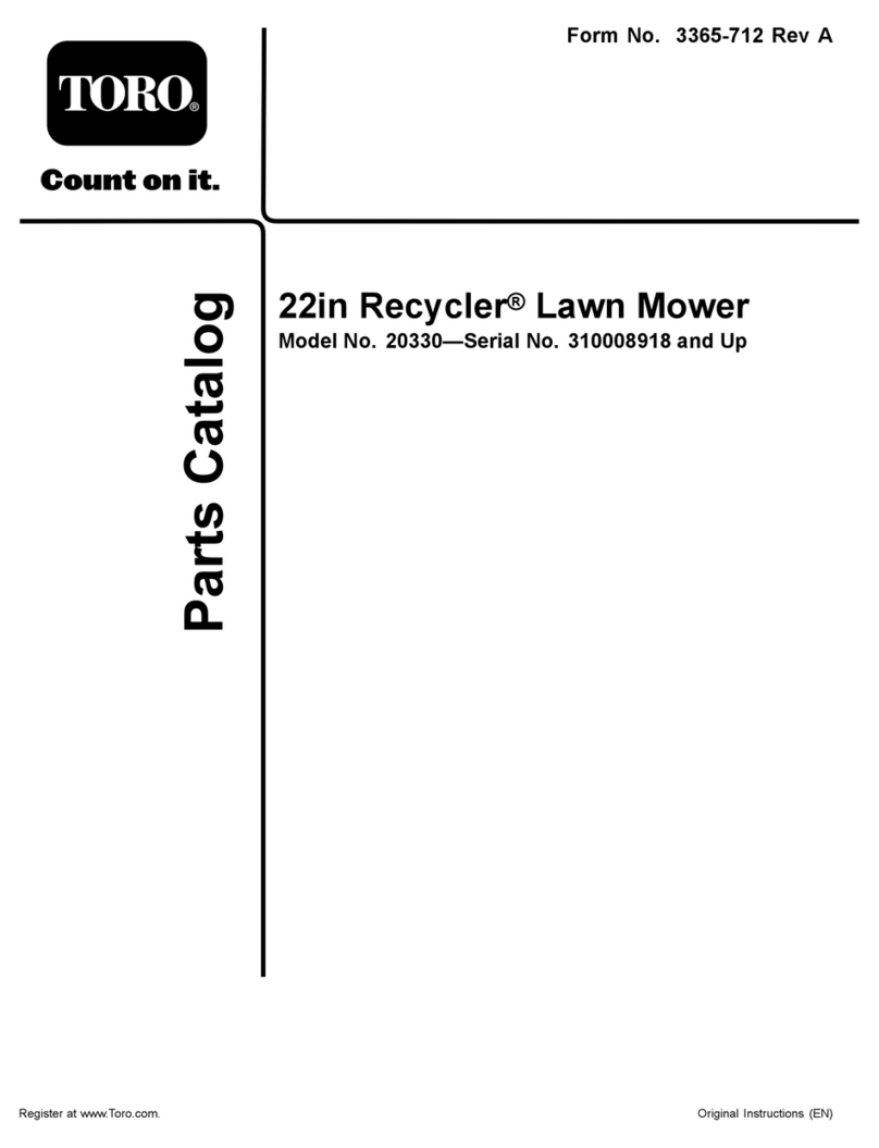 Toro 20330 - Low Wheel Walk Power Mower parts catalog