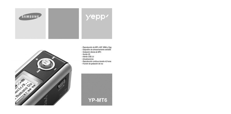 Samsung YP-MT6H User manual