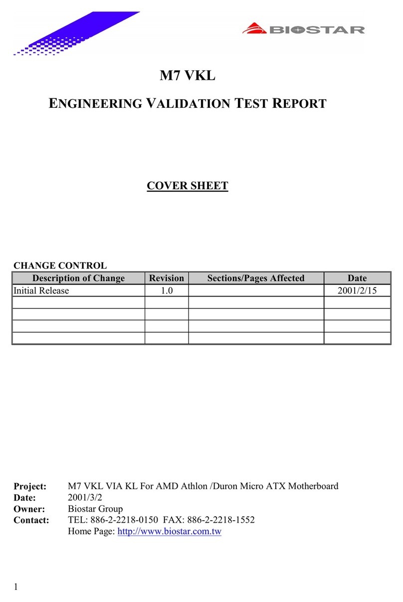 Biostar M7 VKL User manual