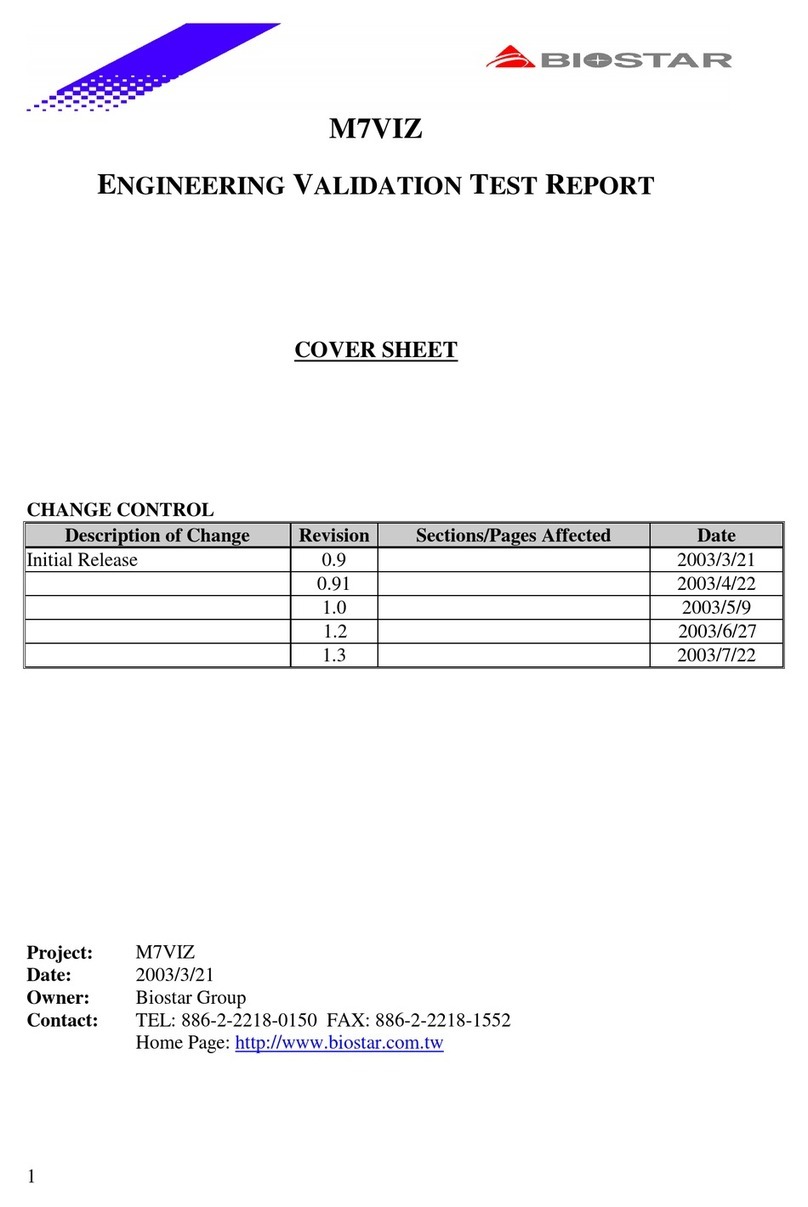 Biostar M7VIZ V8.X User manual