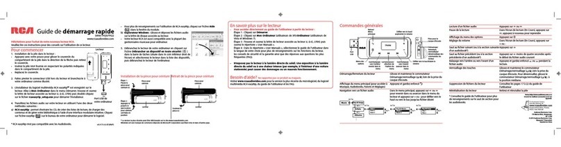 RCA TH2002 Quick start guide