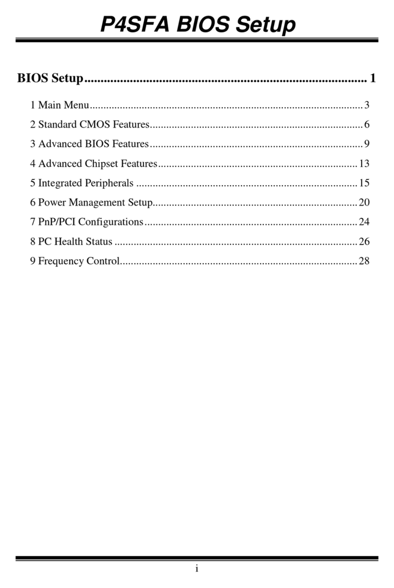 Biostar P4 SFA Bios setup manual