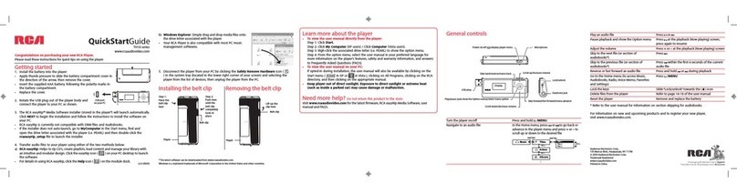 RCA TH1814 quick start guide
