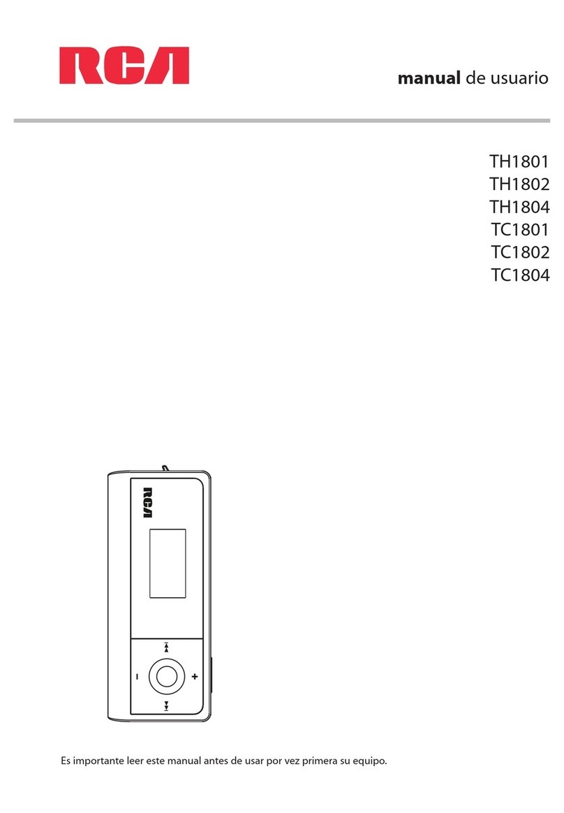 RCA TH1802 - 2 GB Digital Player Manual de usuario
