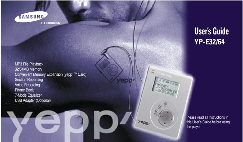 Samsung yepp' YP-E32 User manual Samsung yepp' YP-E32 User manual
