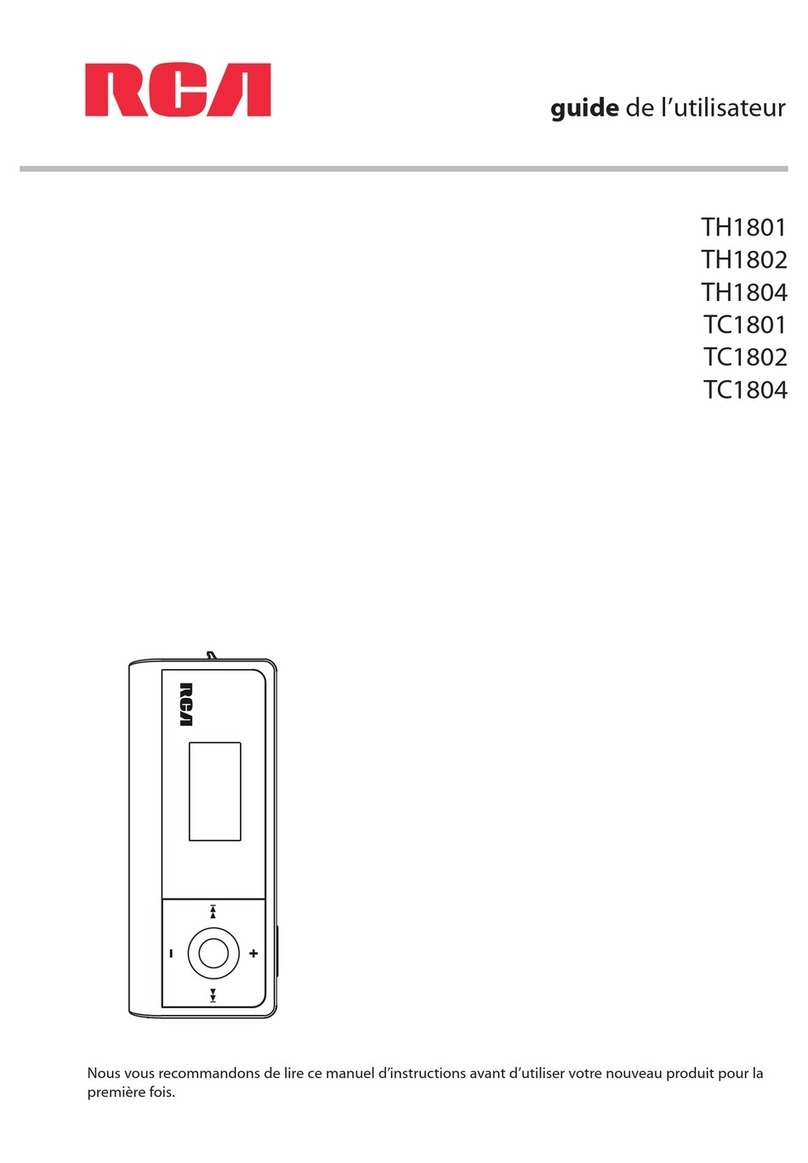 RCA TH1802 - 2 GB Digital Player Guide de l'utilisateur