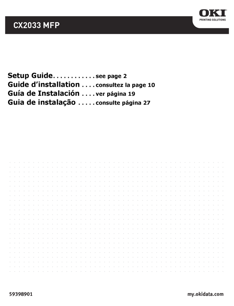 Oki CX2033MFP User manual Oki CX2033MFP User manual