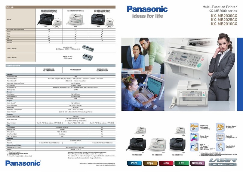 Panasonic KX-MB2000 User manual