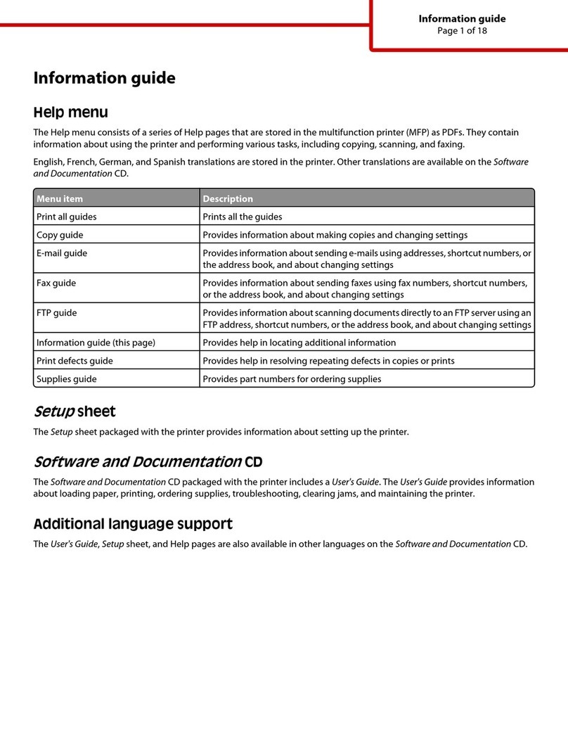 Lexmark 651de - X B/W Laser Technical manual
