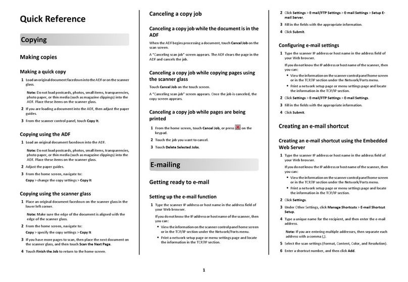 Lexmark 6500E User manual
