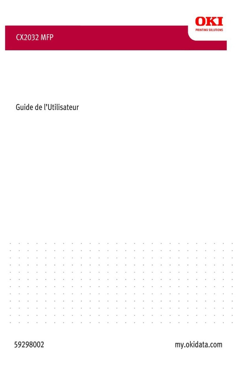Oki MC560 MFP CX2032 Quick start guide