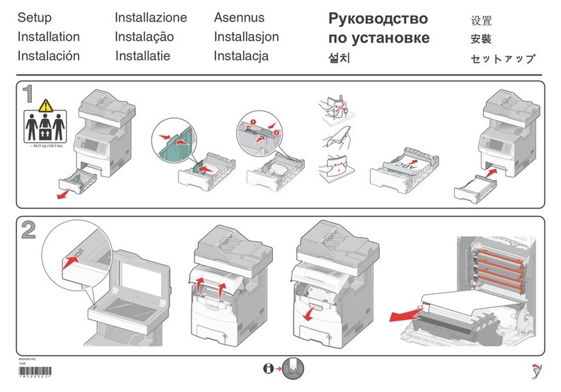 Lexmark MS00321 - X 738de Color Laser User manual