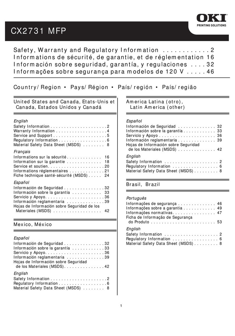 Oki CX2731MFP User manual
