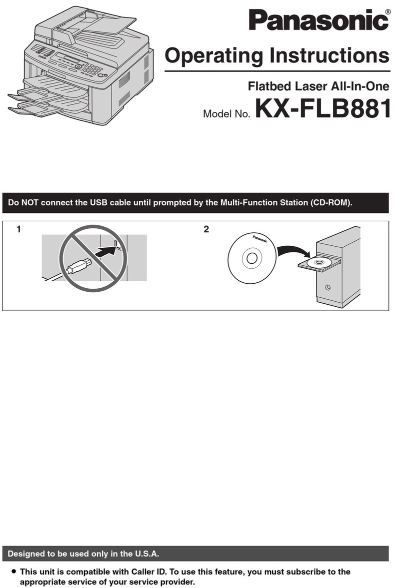 Panasonic KXFLB881 - Network Multifunction Laser... User manual