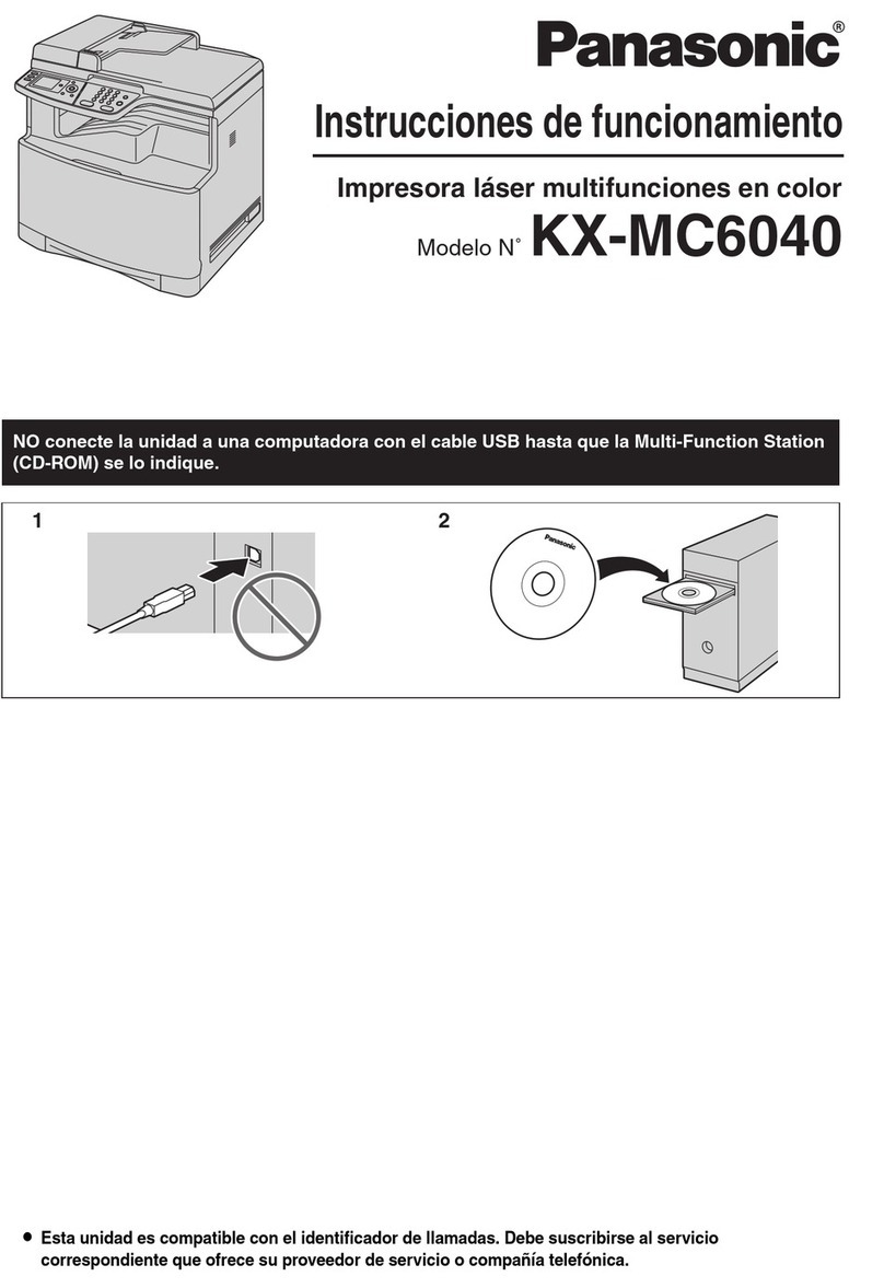 Panasonic KX-MC6040 - Color Laser Multi-Function... Instruction Manual Panasonic KX-MC6040 - Color Laser Multi-Function... Instruction Manual