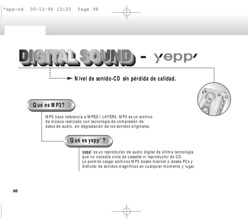 Samsung yepp YP-NDU28E User manual Samsung yepp YP-NDU28E User manual