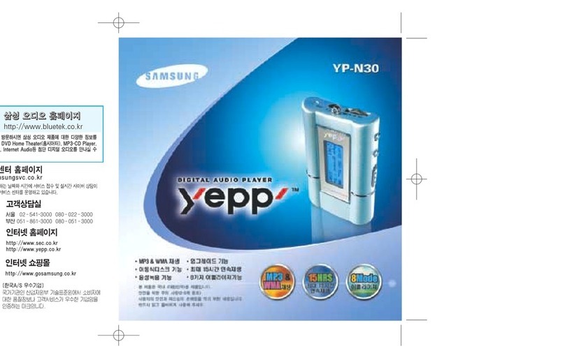 Samsung Yepp YP-N30 User manual