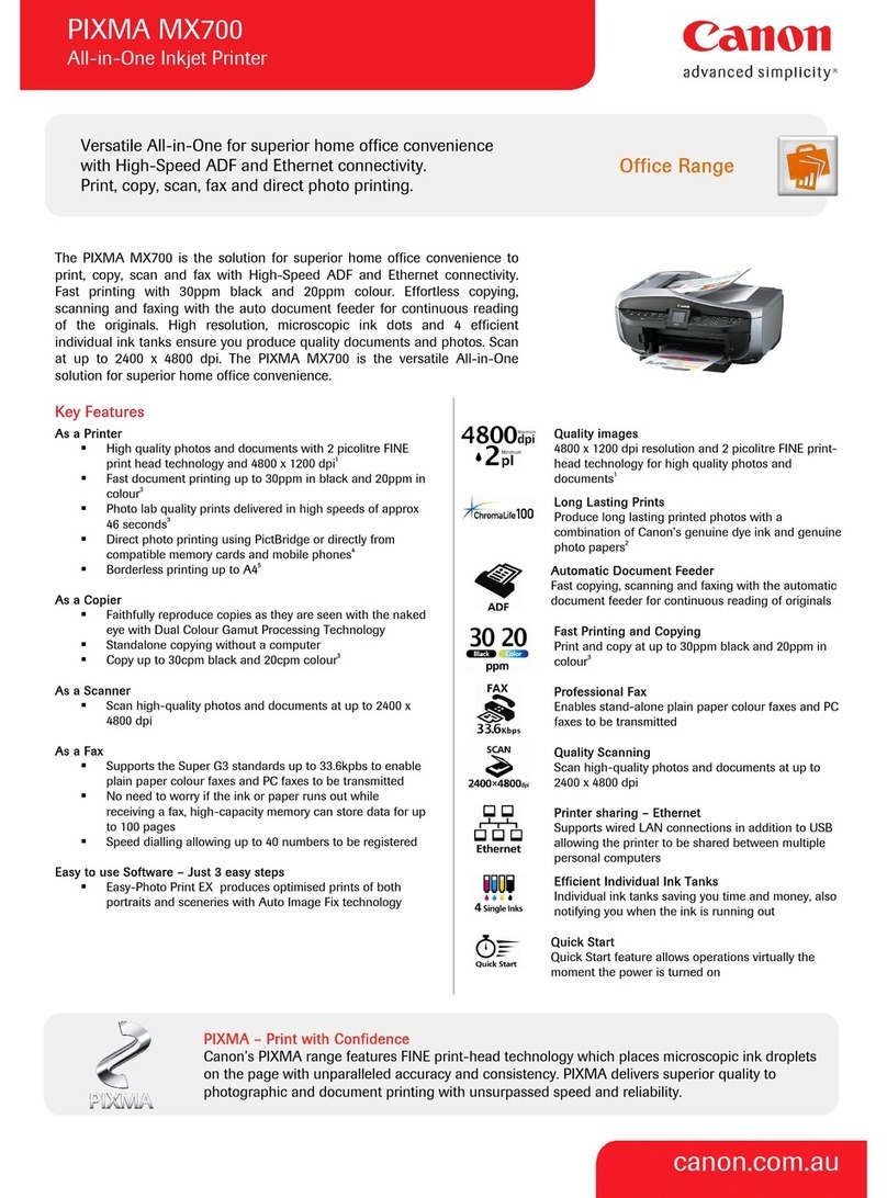 Canon PIXMA MX700 Series User manual