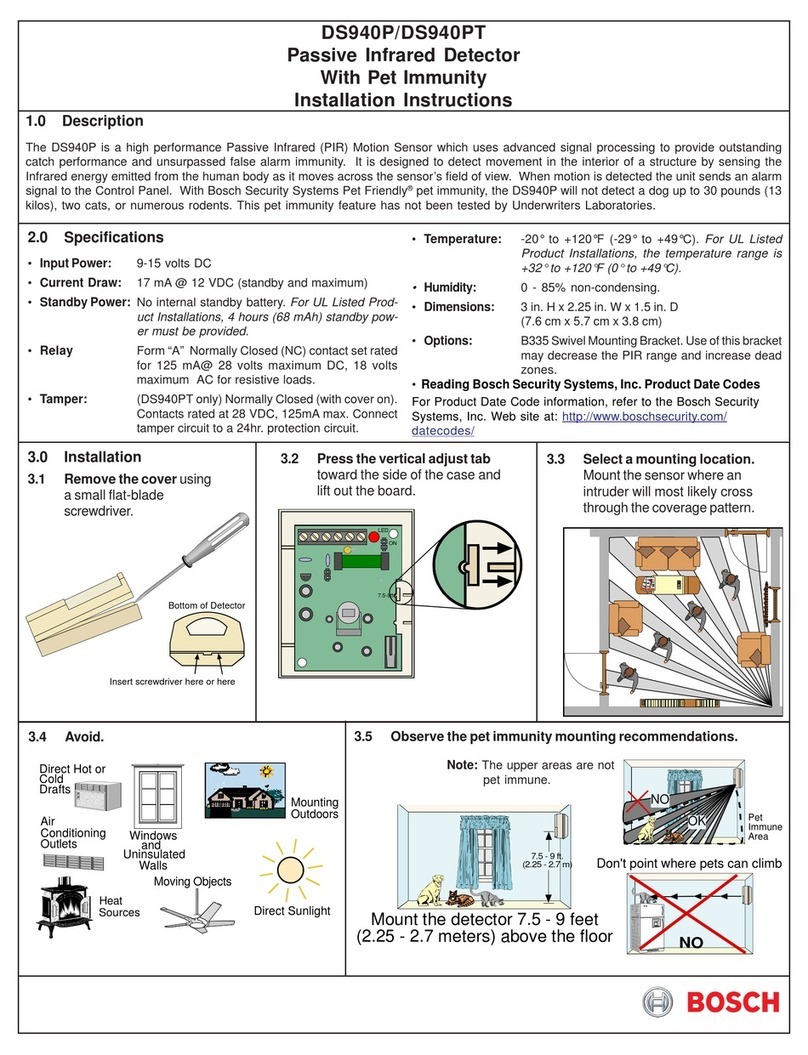 Bosch DS940P User manual