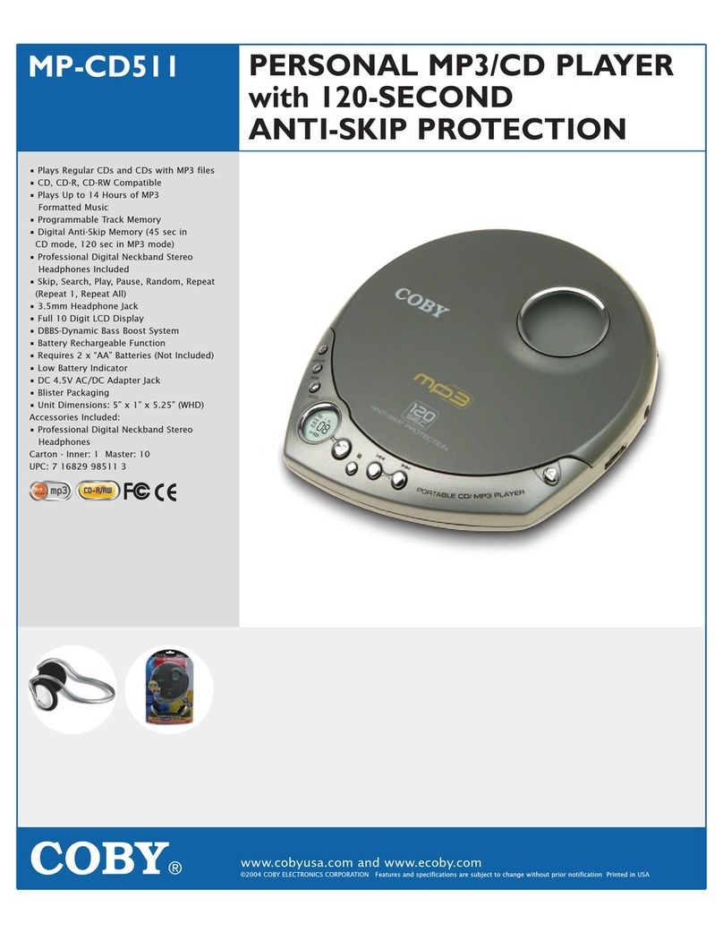 Coby MP-CD511 brochure