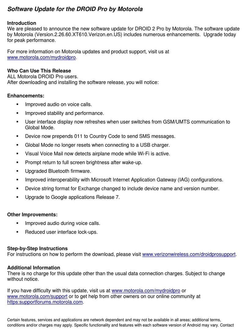 Motorola DROID PRO Technical manual