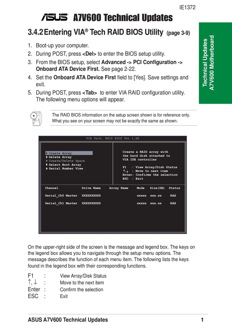Asus A7V600 Technical manual