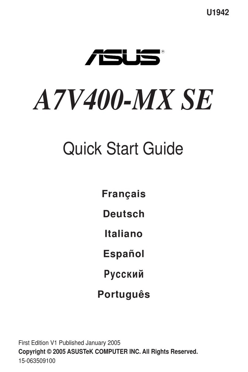 Asus A7V400-MX SE User manual