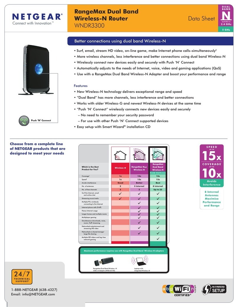 NETGEAR WNDR3300v1 - RangeMax Dual Band Wireless-N... datasheet