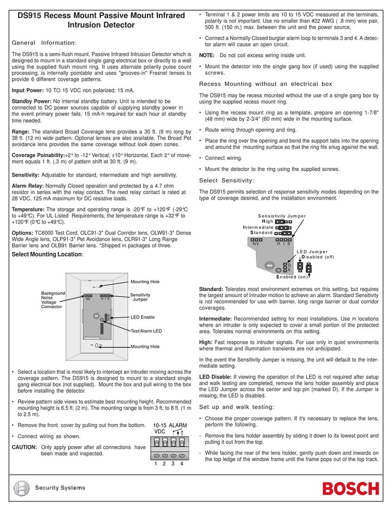 Bosch DS915 User manual