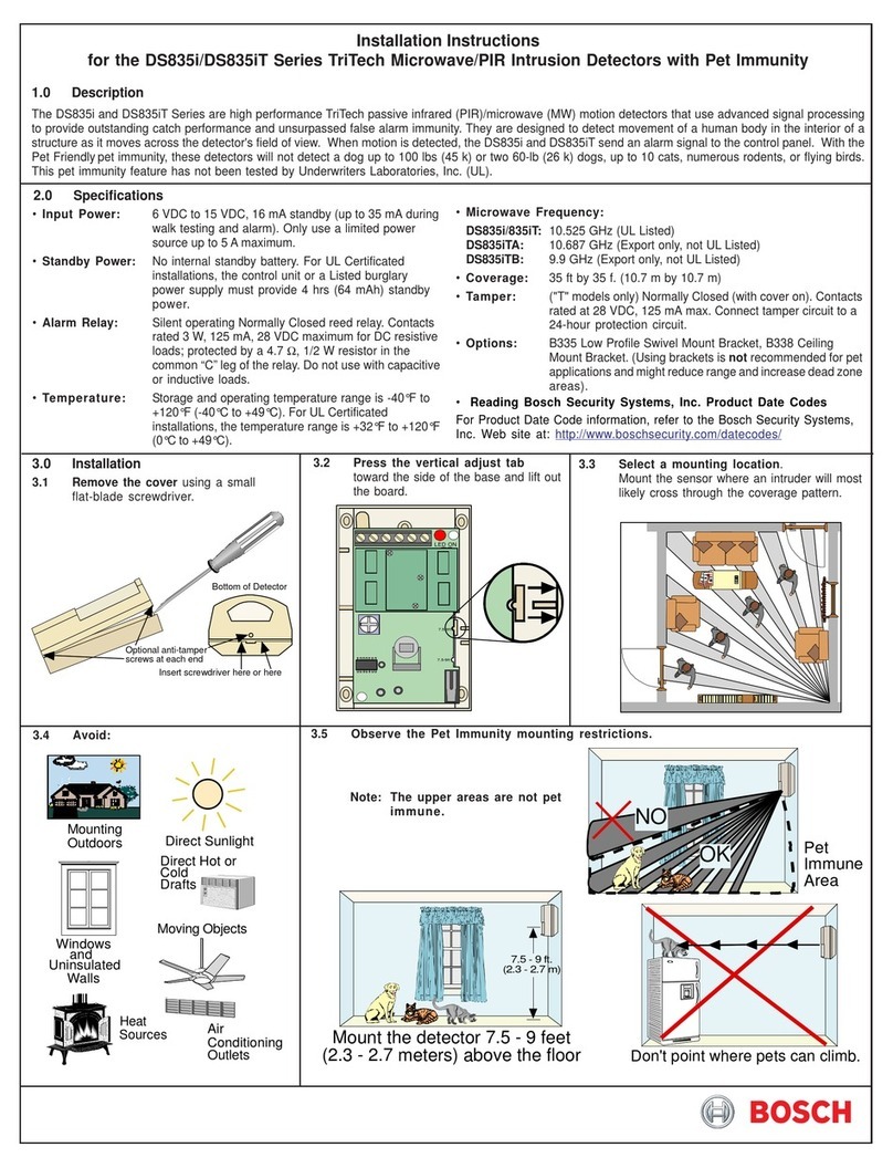 Bosch DS835I Series User manual