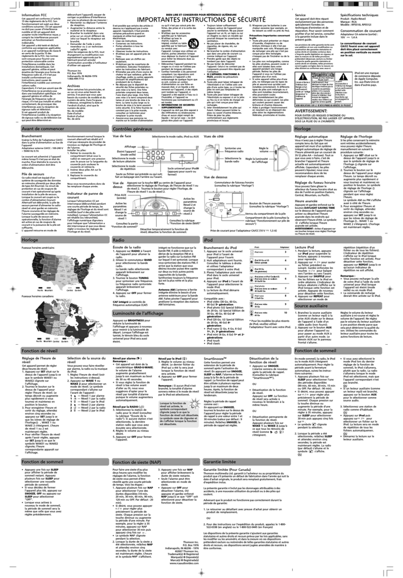 RCA RP5512i User manual