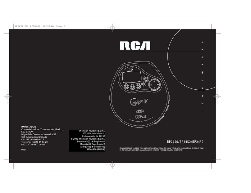 RCA RP2450 User manual